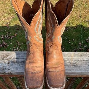 Ariat Square Toe Brown Boots